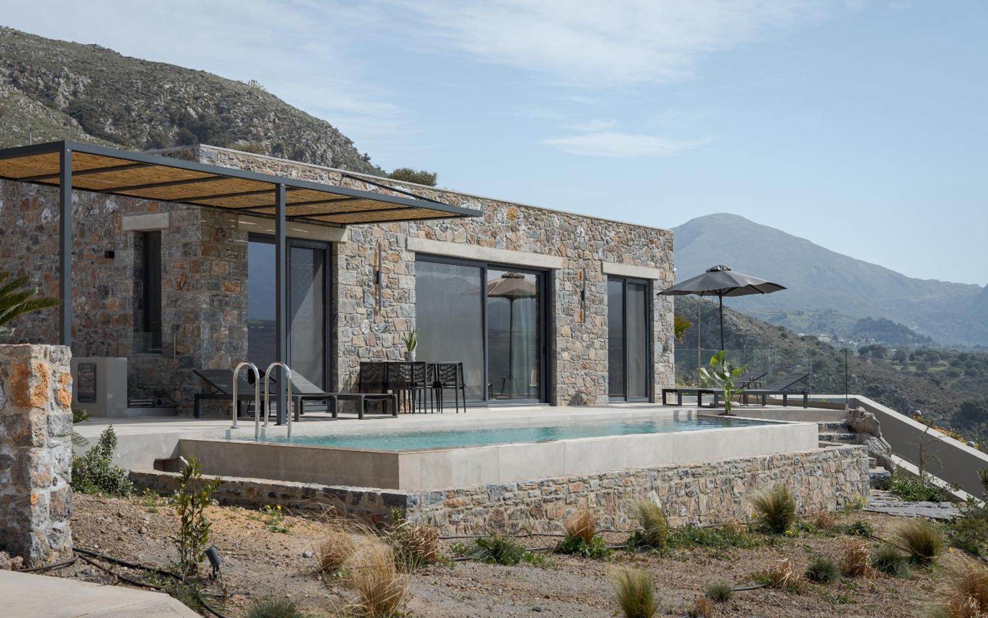 Neromai Cave Luxury Villas Koxare Ngoại thất bức ảnh